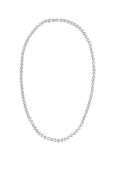 Hovedbilde Lotus Tennis Necklace, Silver
