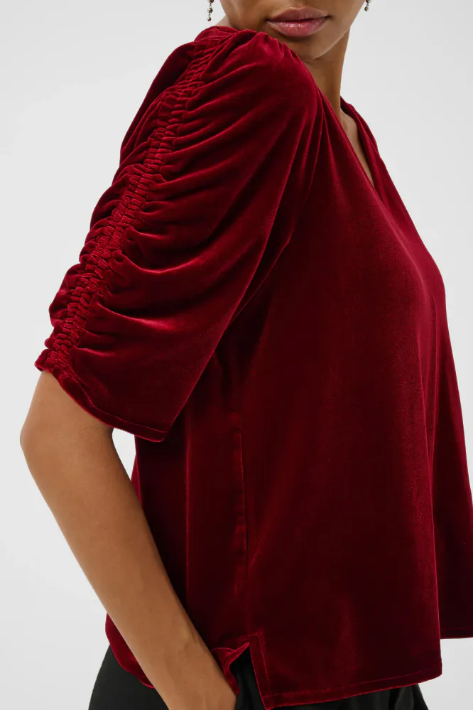 Valeriia Blouse, Biking Red