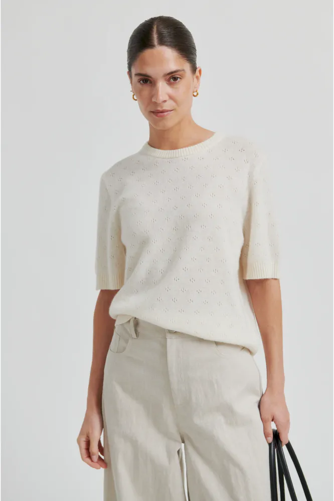 Amala Knit SS O-Neck, Tofu