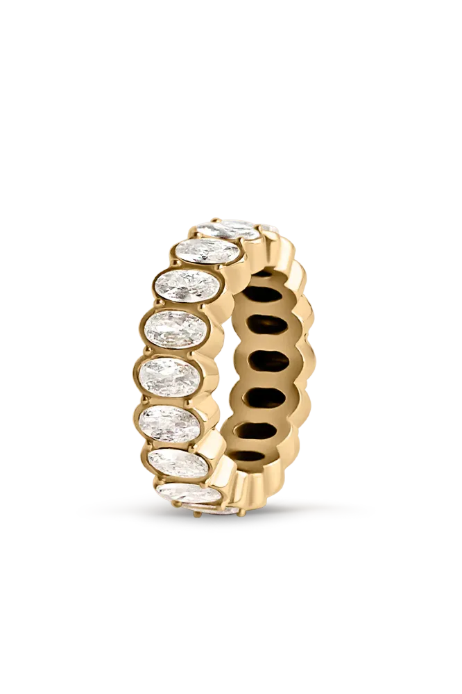 Oval Cut Ring, Gold