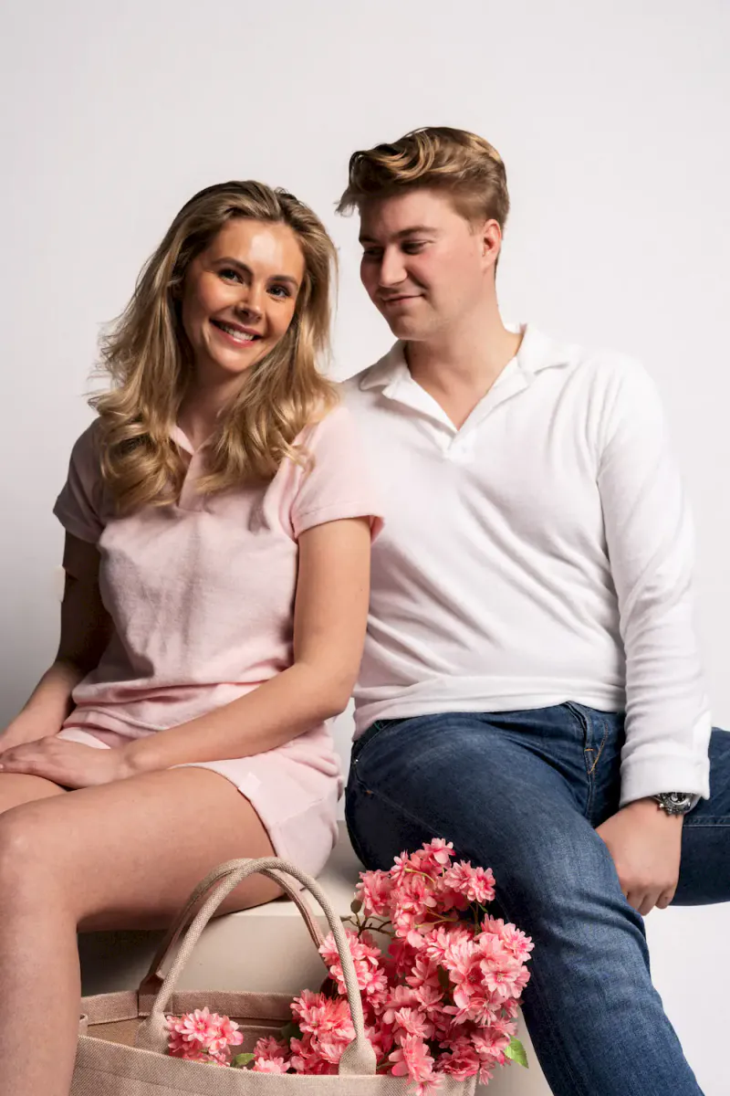 Mina Polo Shirt, Light Pink