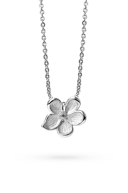 Hovedbilde Midi Flower Necklace, Silver