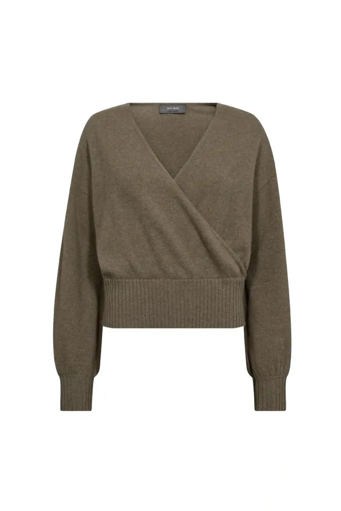Ady Cashmere Wrap Knit, Brindle
