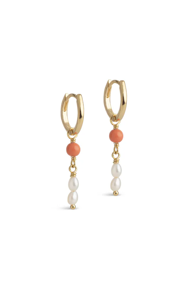 Liva Hoops (Light Coral)