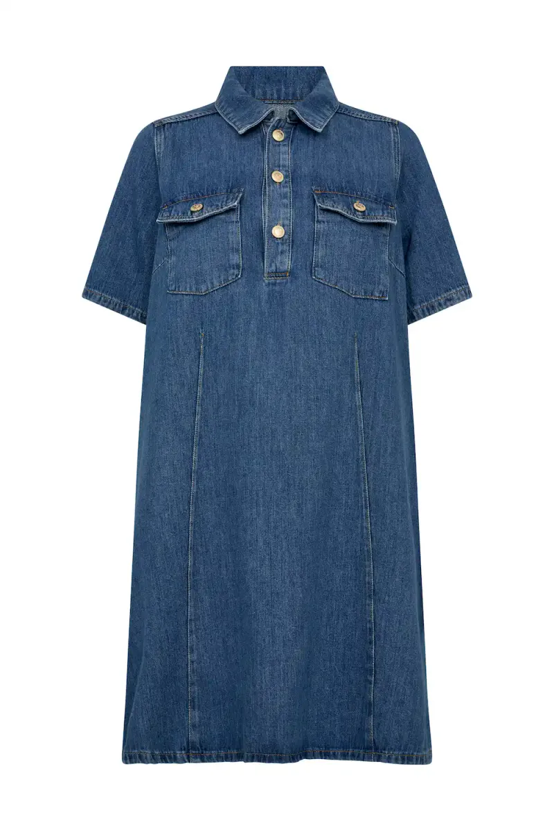 Biba East Dress, Mid Blue