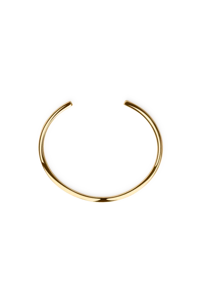 Thin Bangle Bracelet, Gold