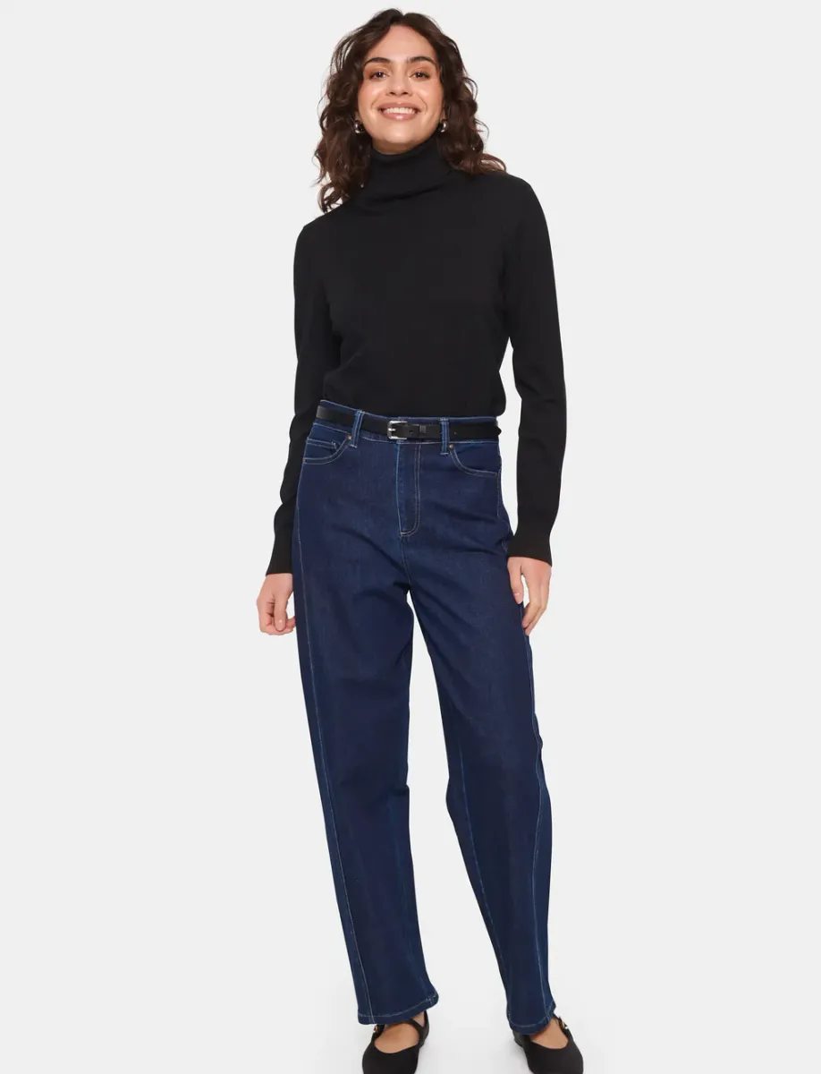 Mila Rollneck Pullover, Black