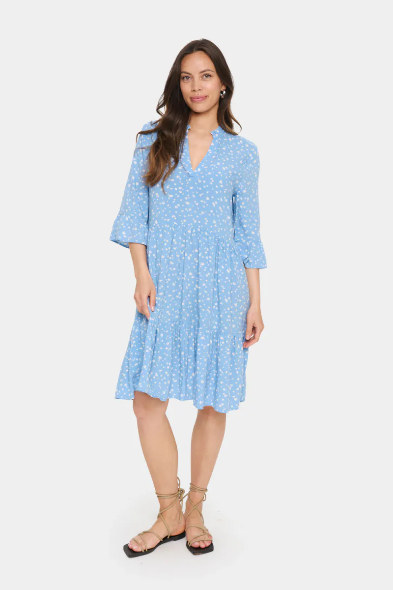 Eda Dress, Allure Ice Small Blooms