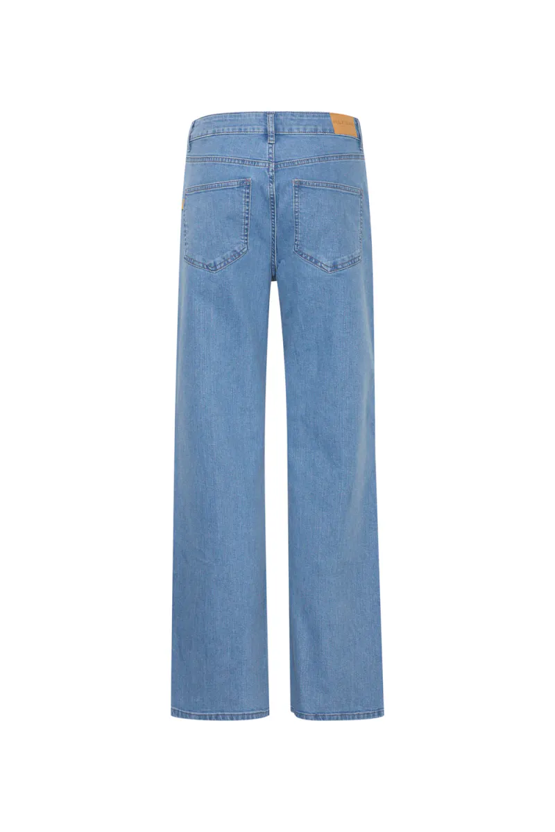 Maeve UHW Jeans Wide Leg, Light Blue Denim