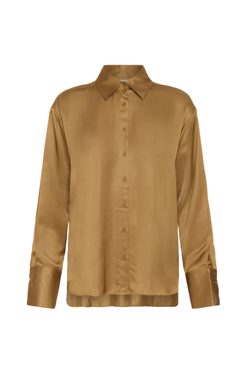 Pauline Shirt, Tobacco Brown