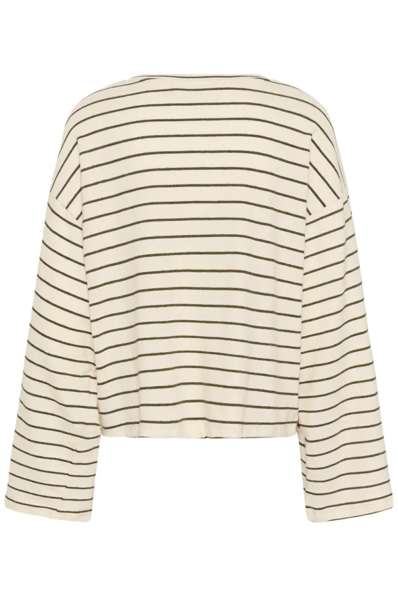 Rue T-Shirt, Olive Ice Stripe
