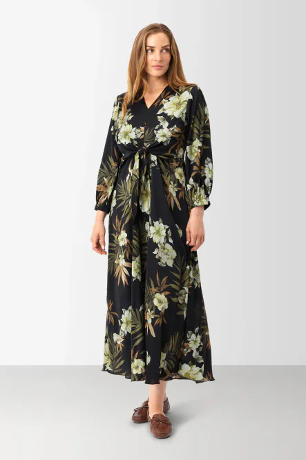 Hovedbilde Faye Dress, 3/4 sleeves, Dahlia Flower