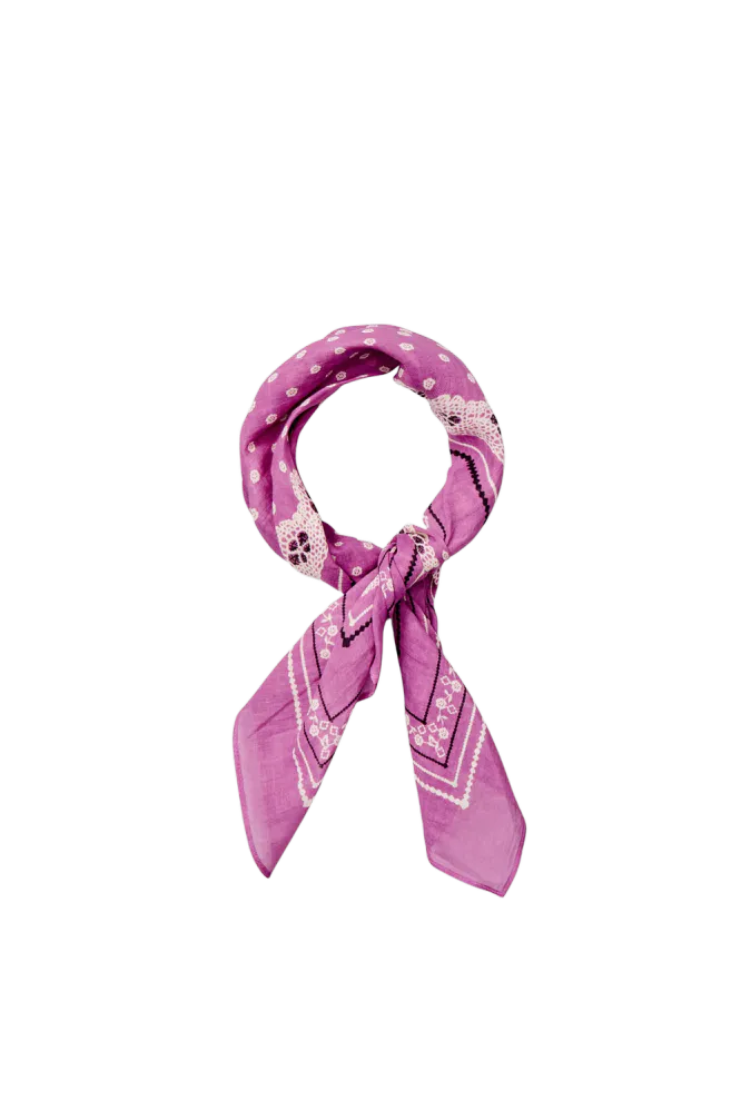 Lacia Cotta Scarf, Meadow Mauve Pink