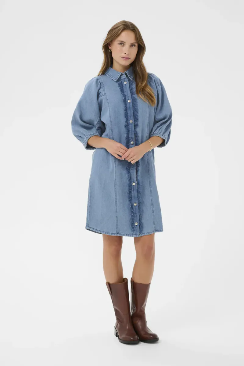 Othilde Dress, Light Blue Denim