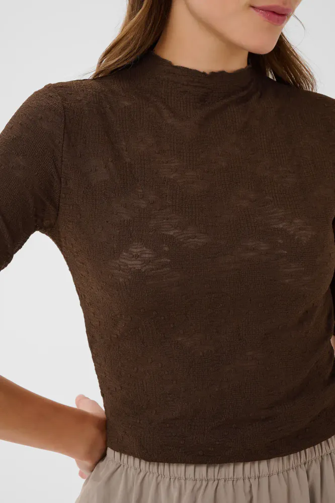 Tadea Blouse, Chocolate Brown