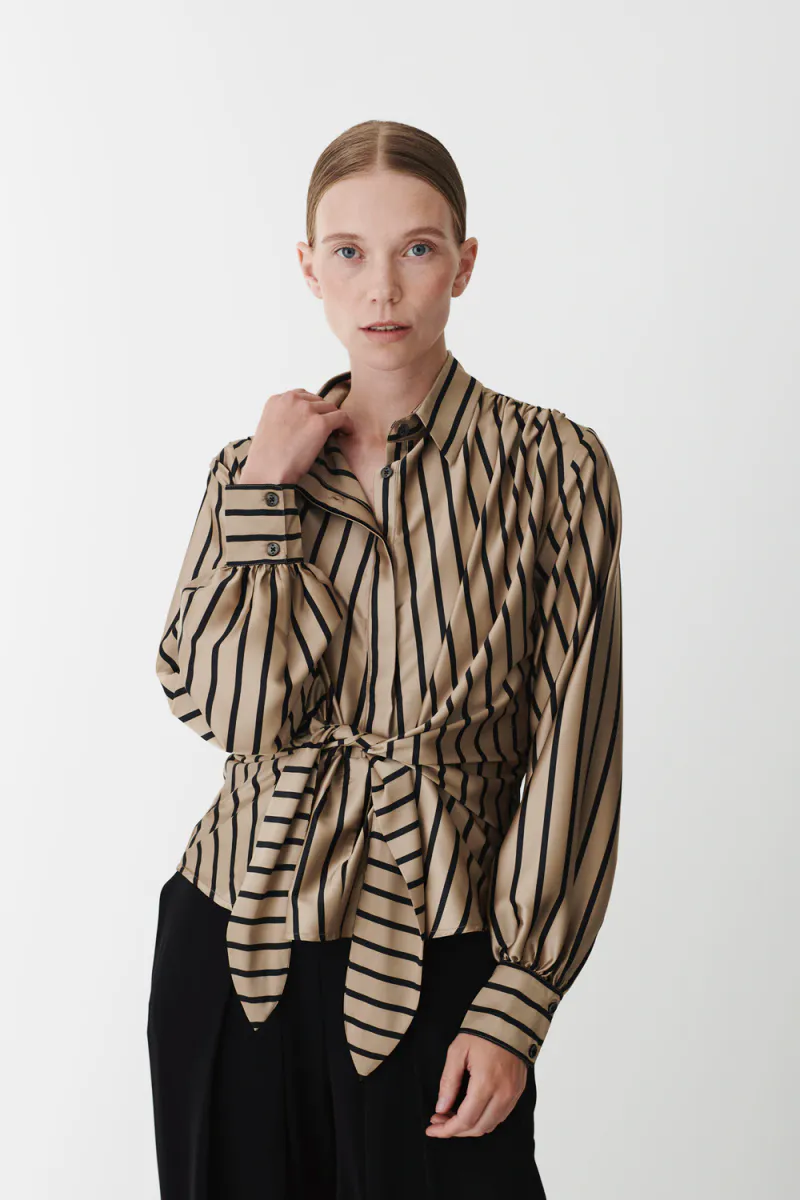 Lee Shirt, Tan Stripe
