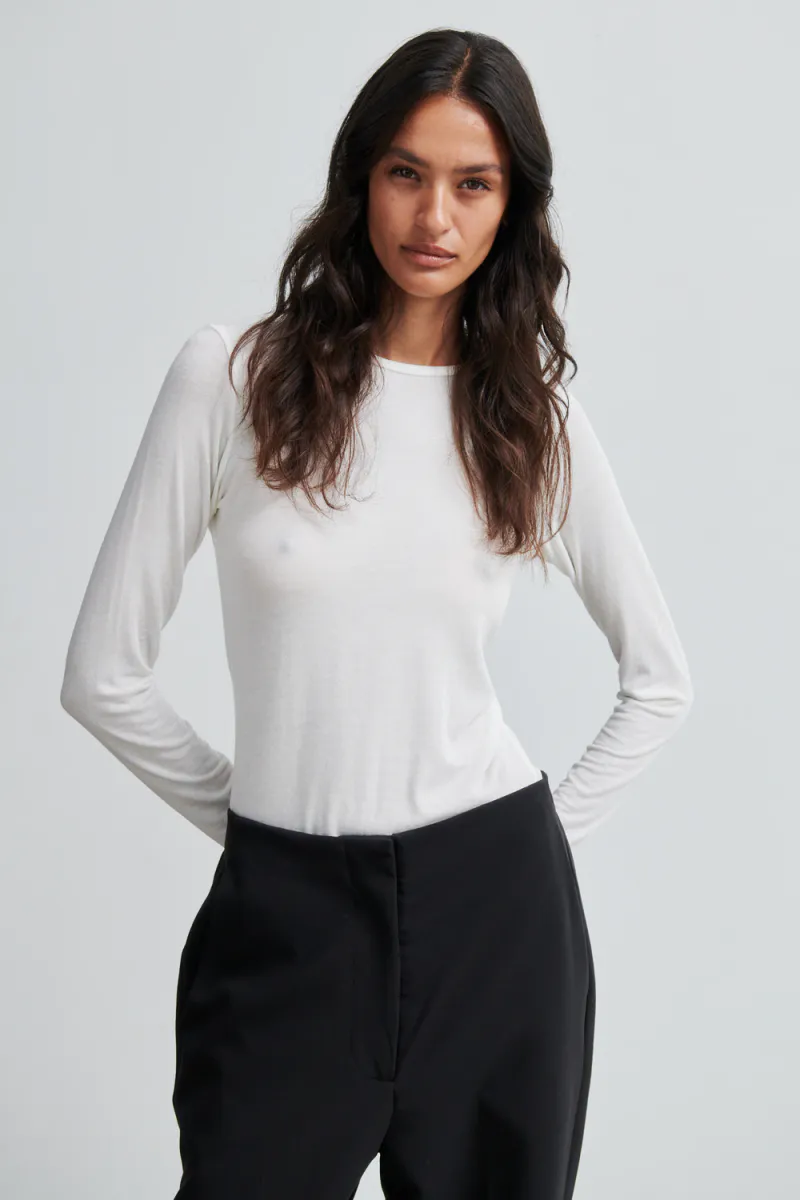 Matima O-Neck Tee, Off White
