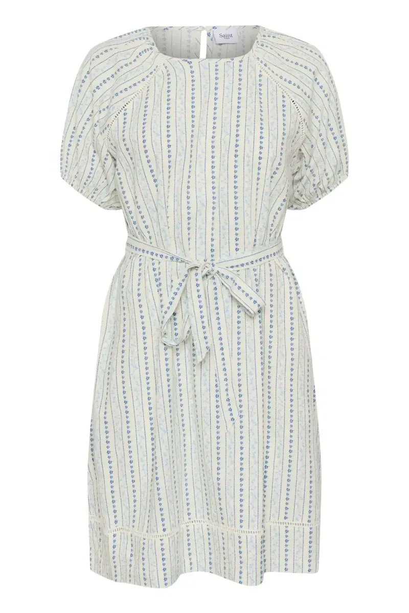 Raja Dress, Ice Vallarta Flower Stripes