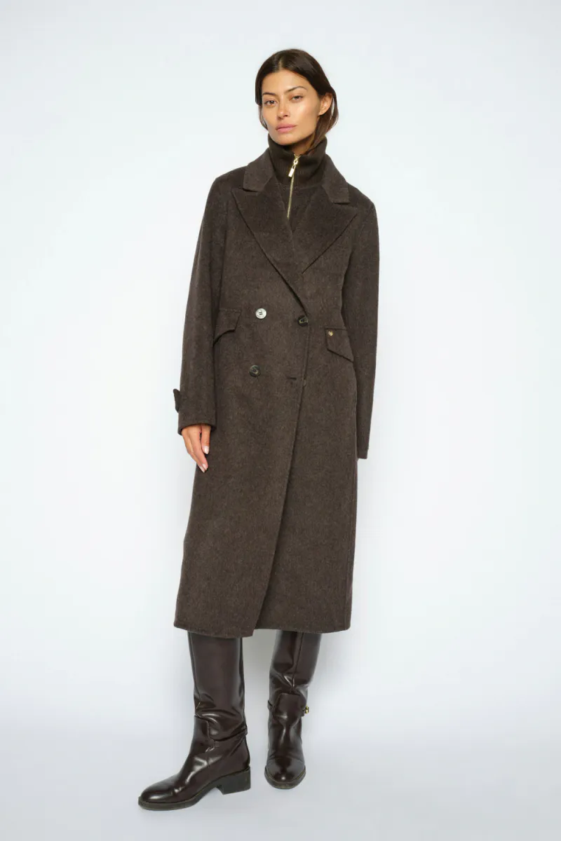 Alva Loisa Mock Neck Coat, Delicioso