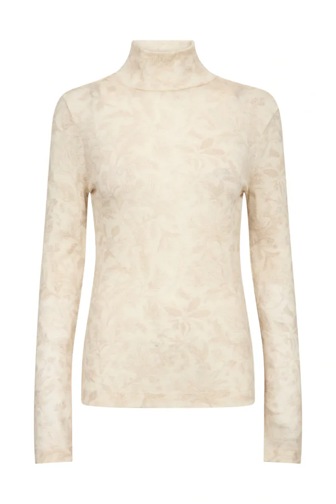 Xinna Fleur Turtleneck, Oxford Tan