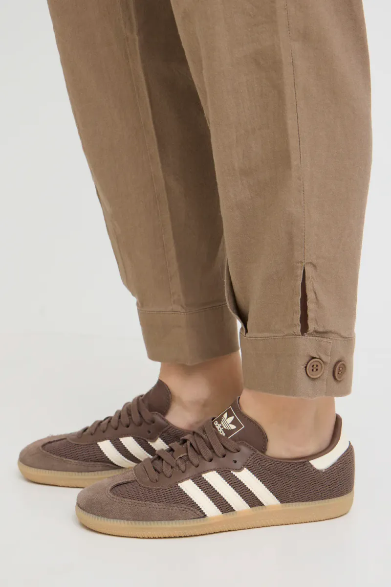 Luca HW Pant Ank Length Tap, Walnut