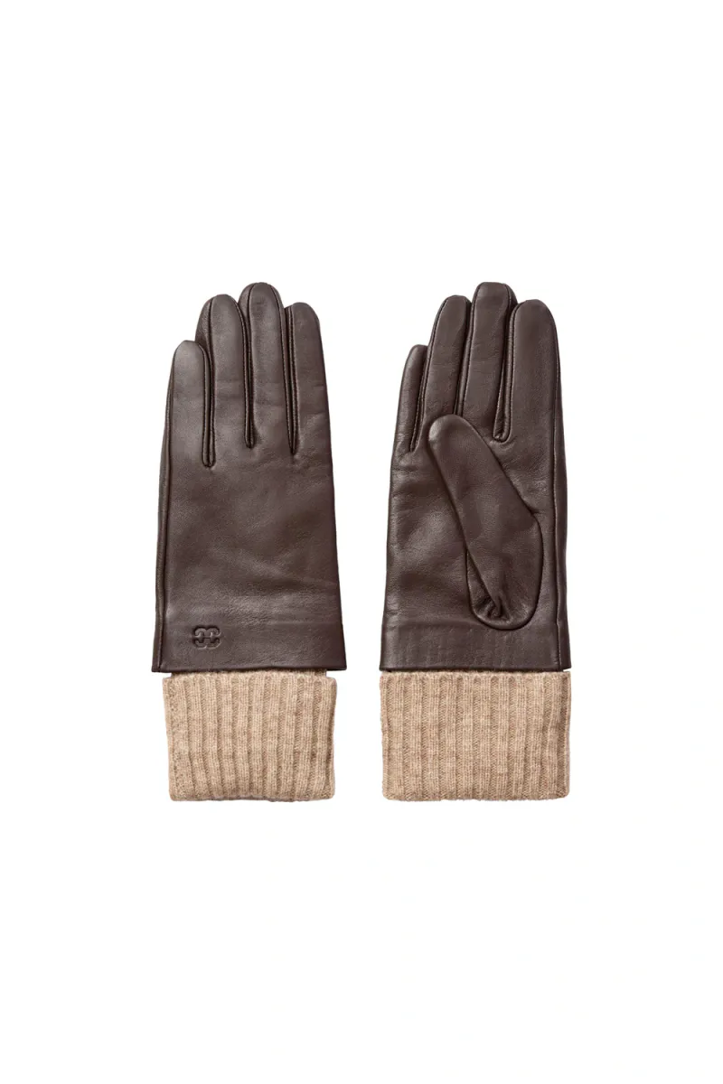 Edmund Leather Gloves, Brown