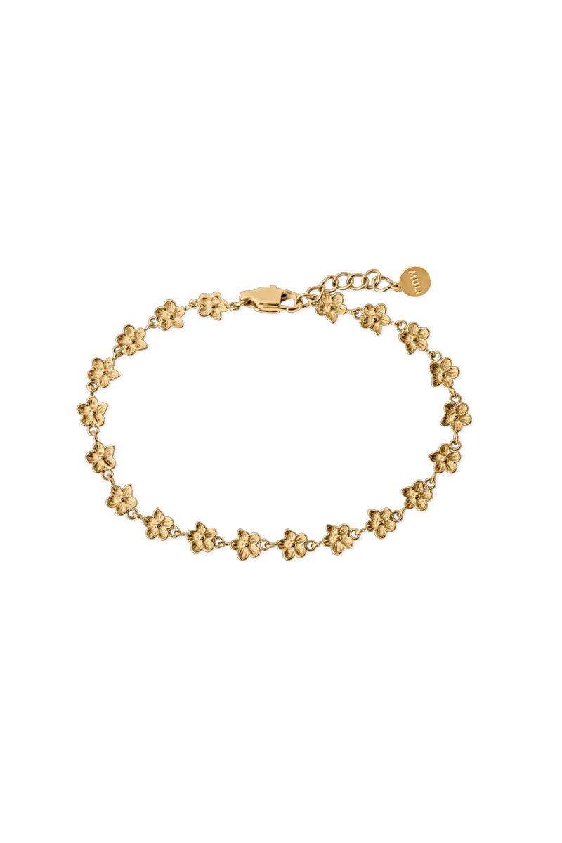 Flower Bracelet, Gold