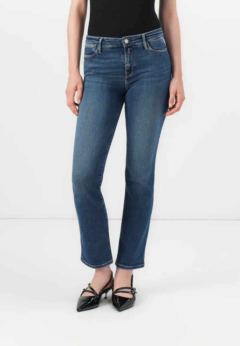 Zolie Straight Leg High Waist Fit, Dark blue