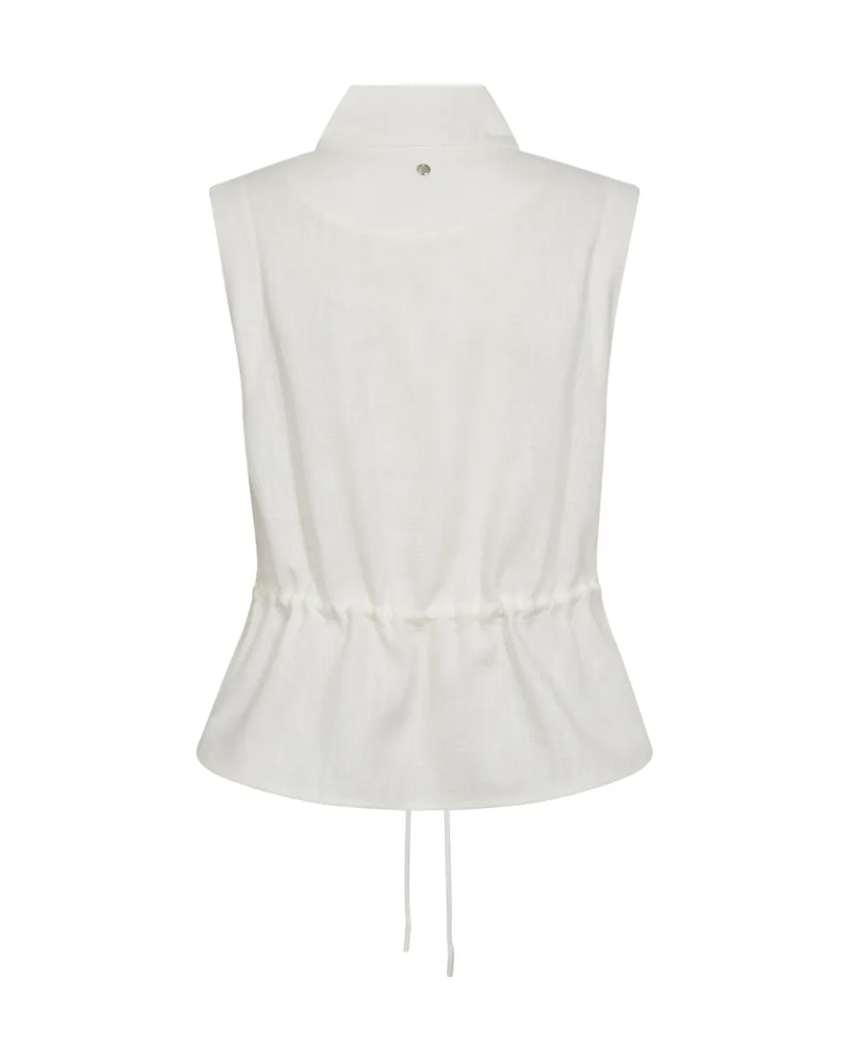 Lelo Ramie Vest, Ecru