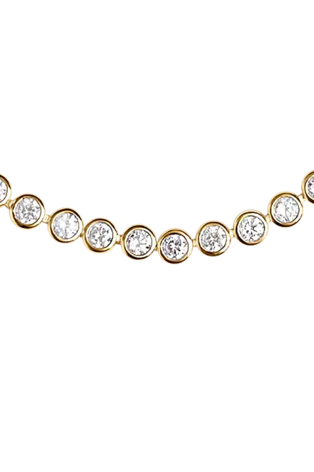Hovedbilde Lotus Tennis Necklace, Gold