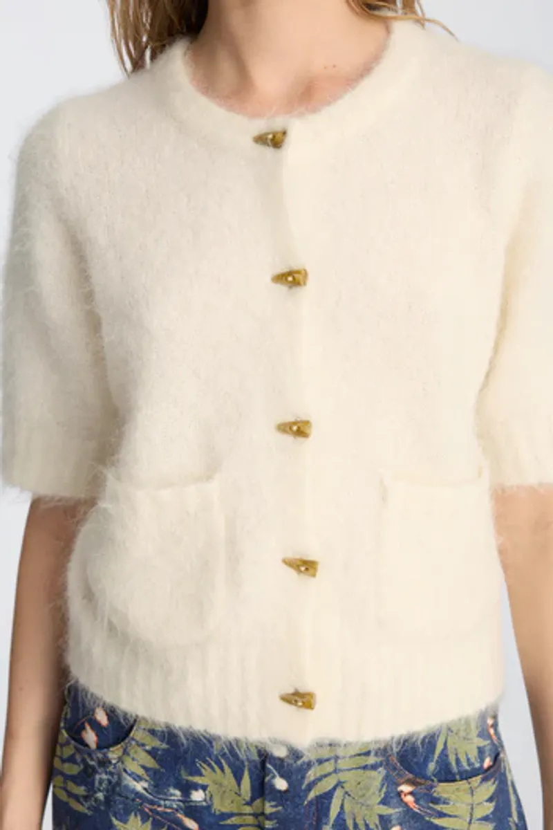 Locca Cardigan, Ivory