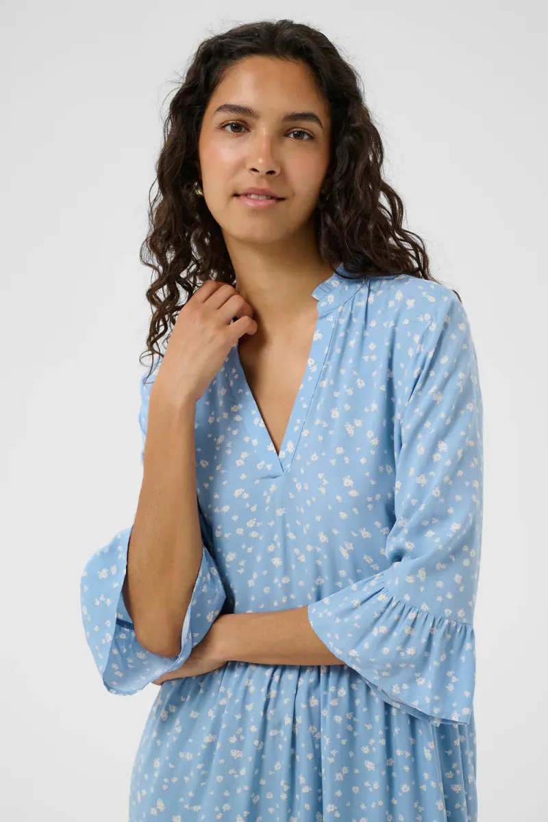 Eda Dress, Allure Ice Small Blooms
