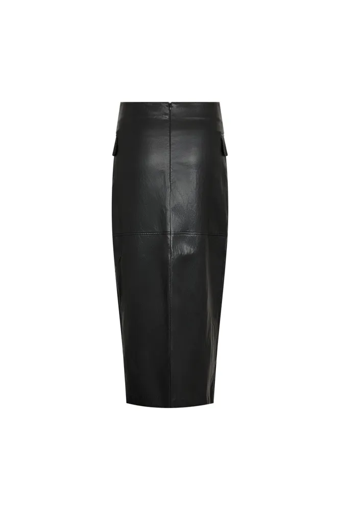Gitt Asym Floor Skirt, Black