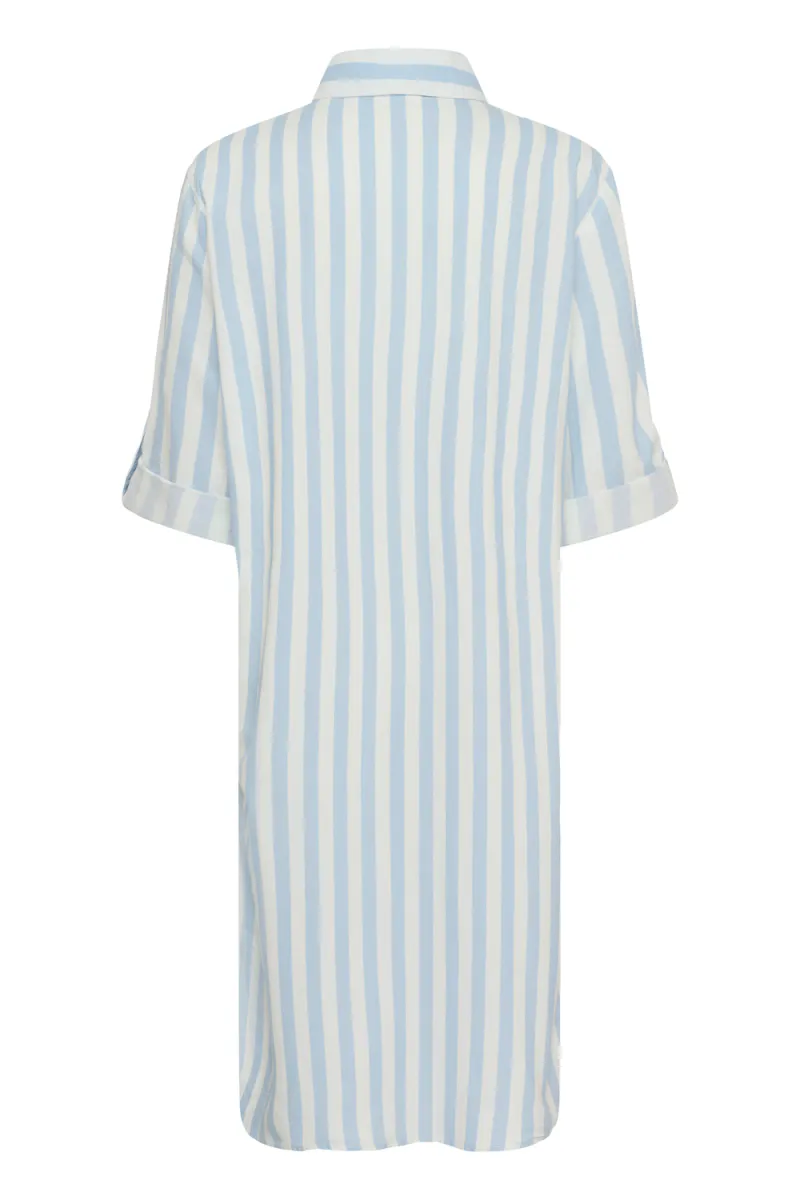 Zalinda Shirt Dress, Skyway Ice Stripe