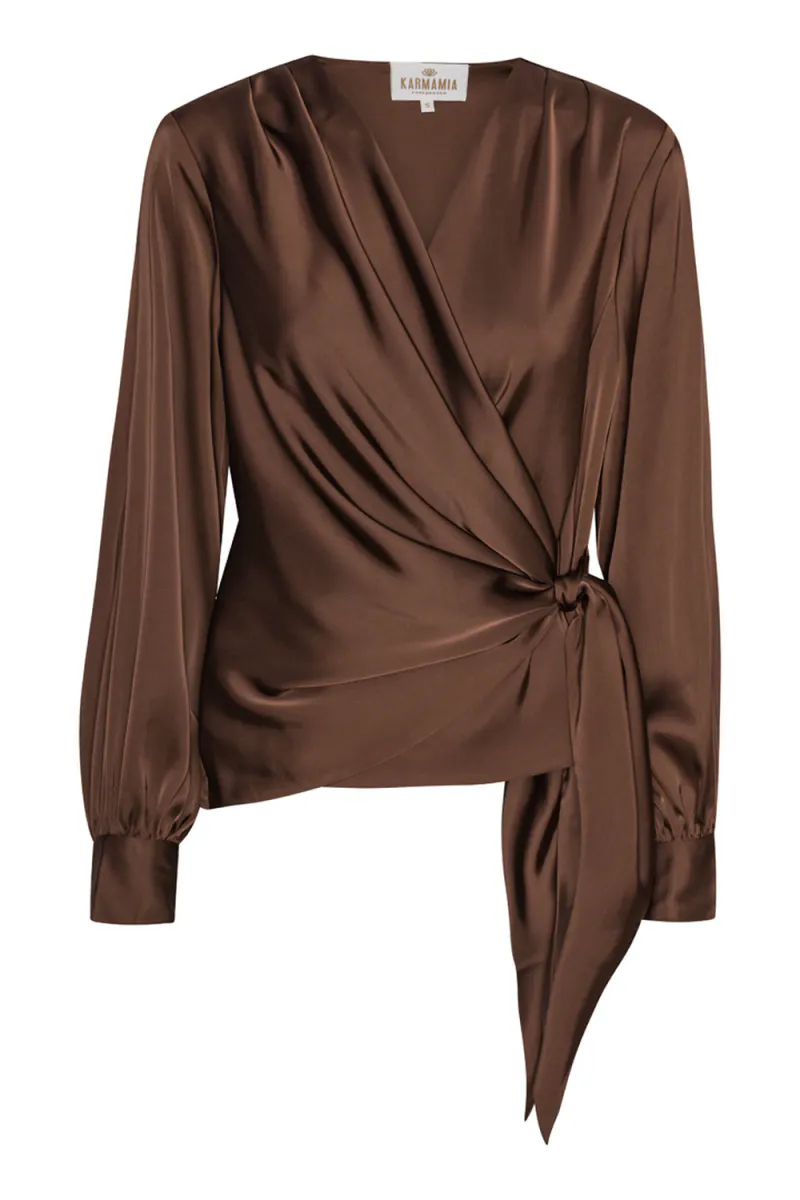 Ines Blouse, Semi Rich Brown