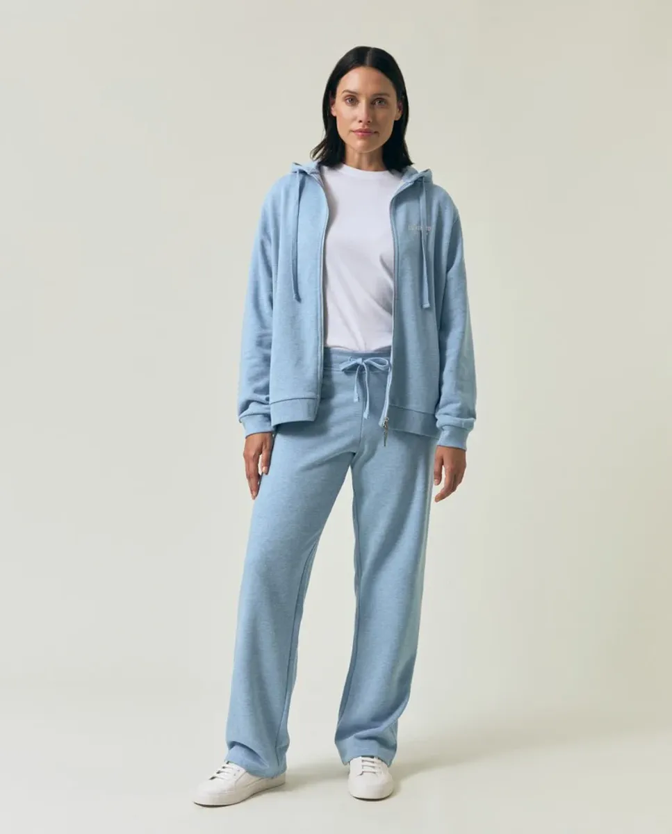 Classic Logo Jersey Pant, Light Blue Melange