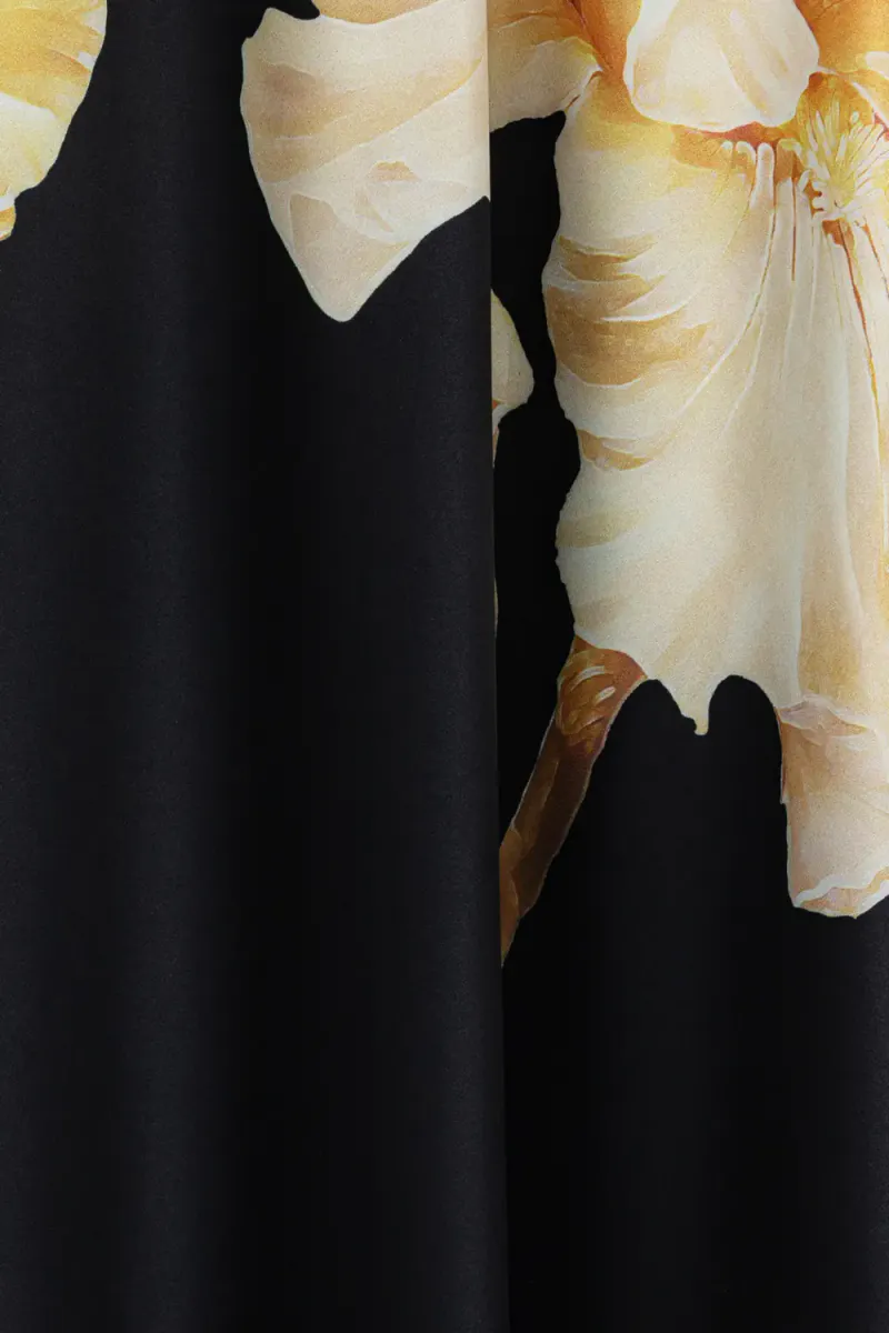 Savannah Skirt, Gold Maxi Flower