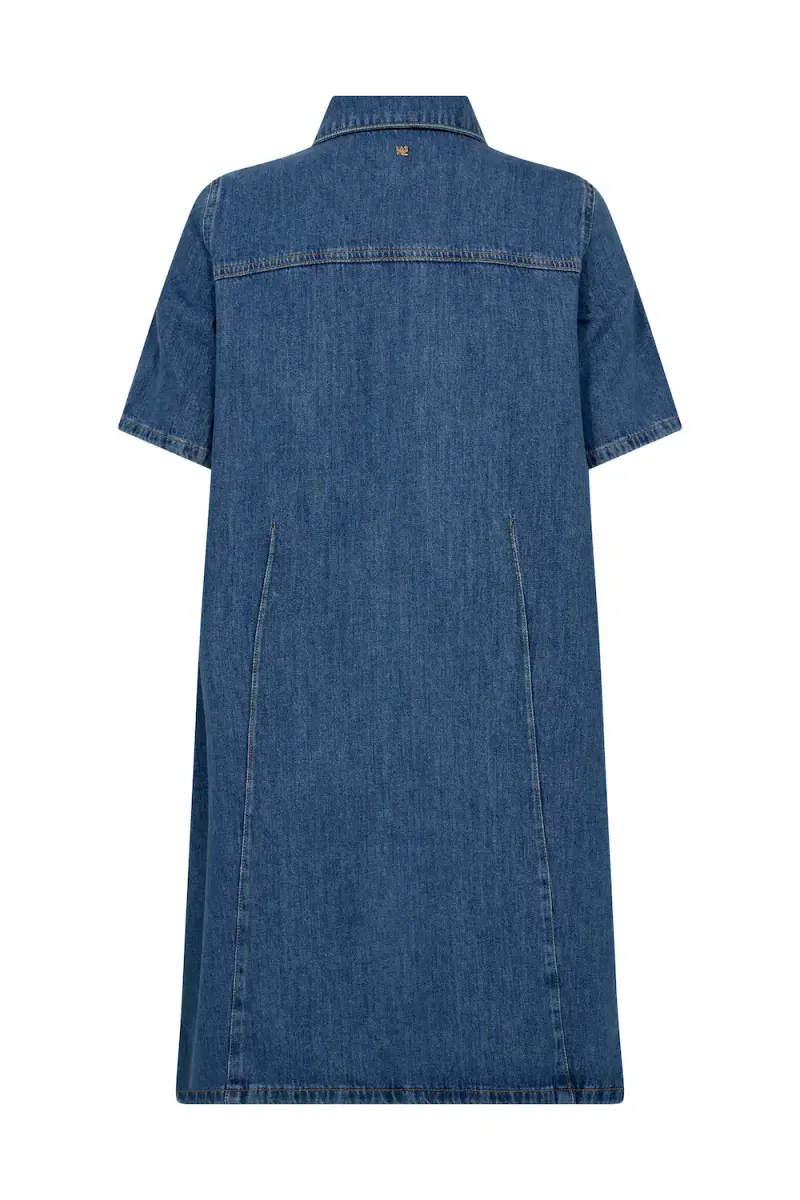 Biba East Dress, Mid Blue