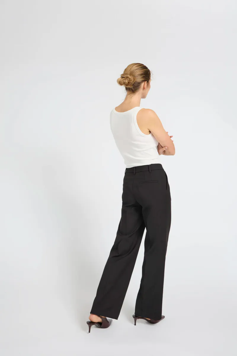 Bindy HW Pant Wide Leg, Black Beauty