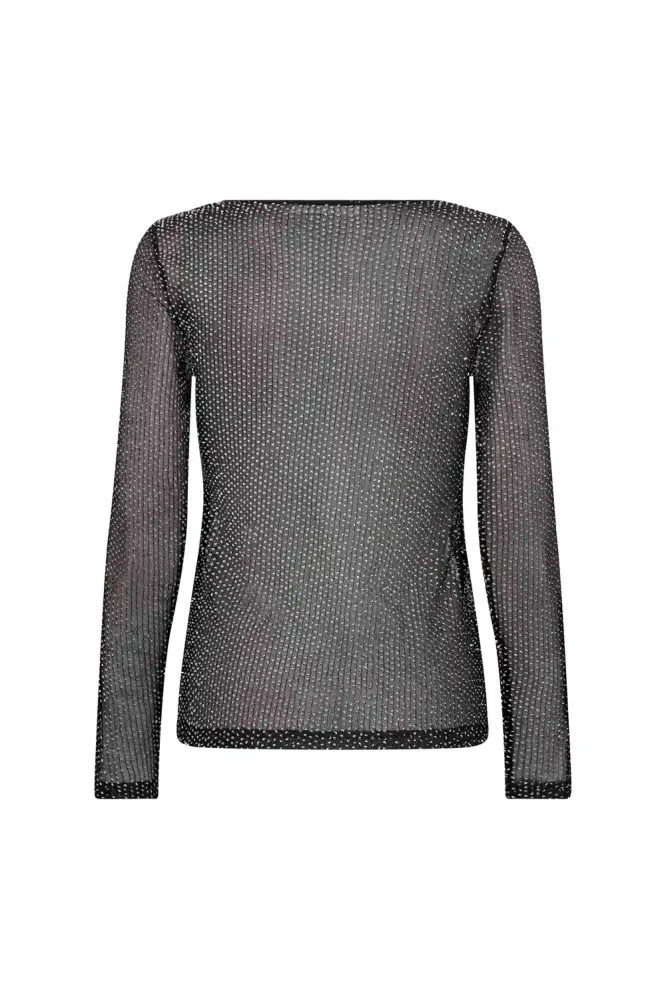 Naso Sequin Blouse, Black