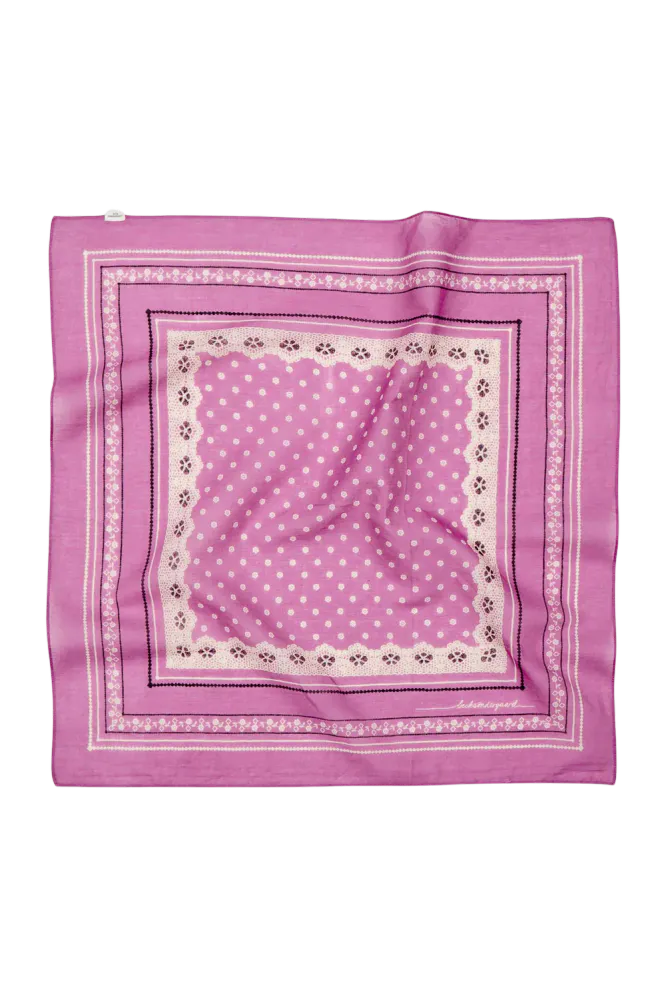 Lacia Cotta Scarf, Meadow Mauve Pink