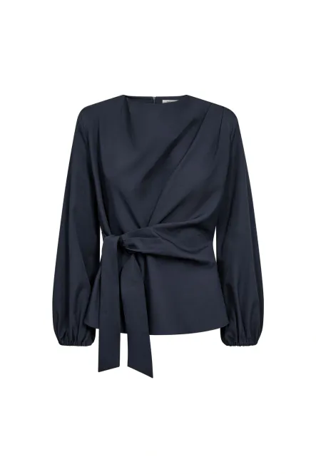Hovedbilde Luna Tie Blouse, Navy
