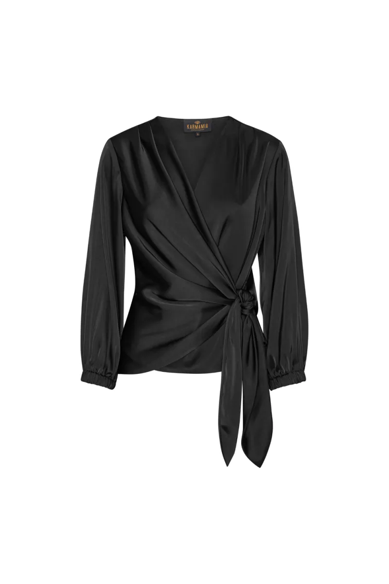 Elena Blouse, Semi Rich Black