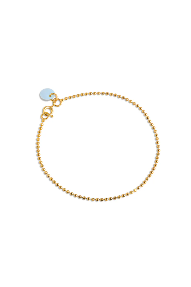 Ball Chain Bracelet  (Icy Blue)