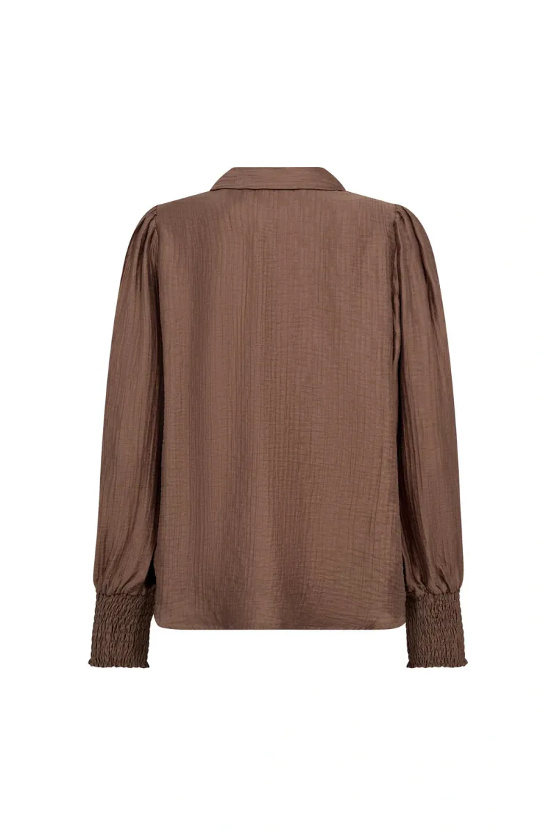 Tassy Collar Blouse, Walnut