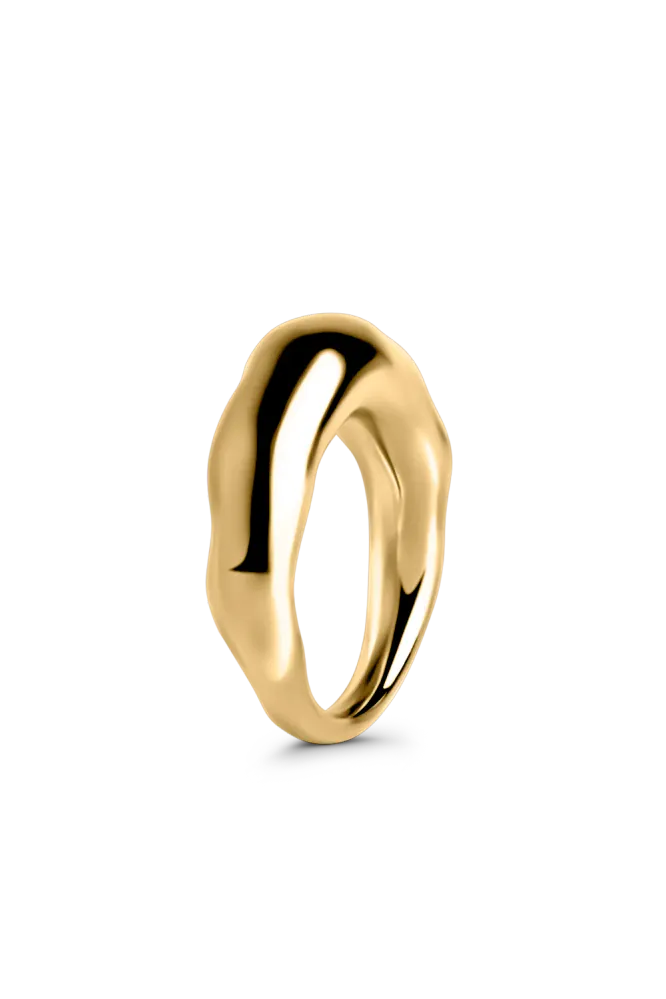 Arc Melt Ring, Gold