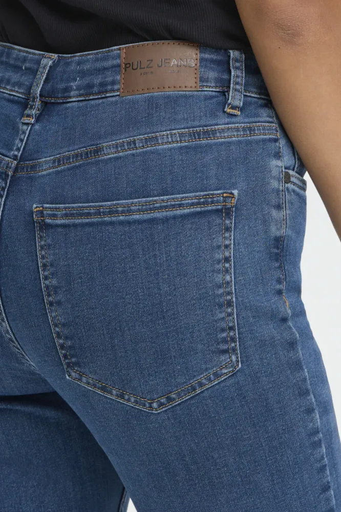 Becca UHW Bootcut Leg, Medium Blue Denim