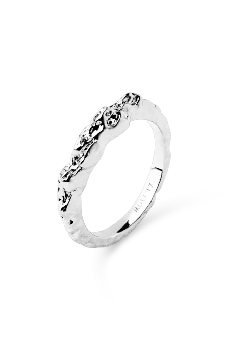 Hovedbilde Structured Thin Ring, Silver