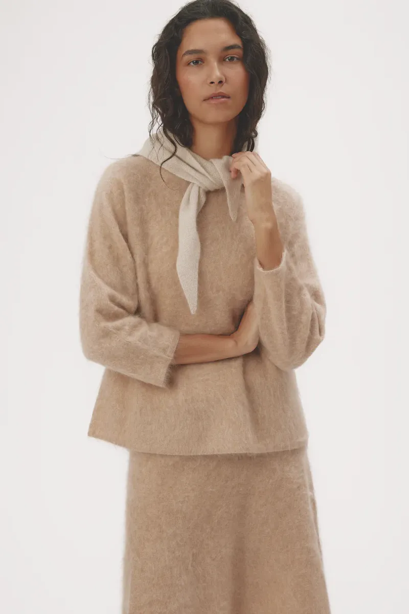 Paula Scarf, Oatmeal Beige