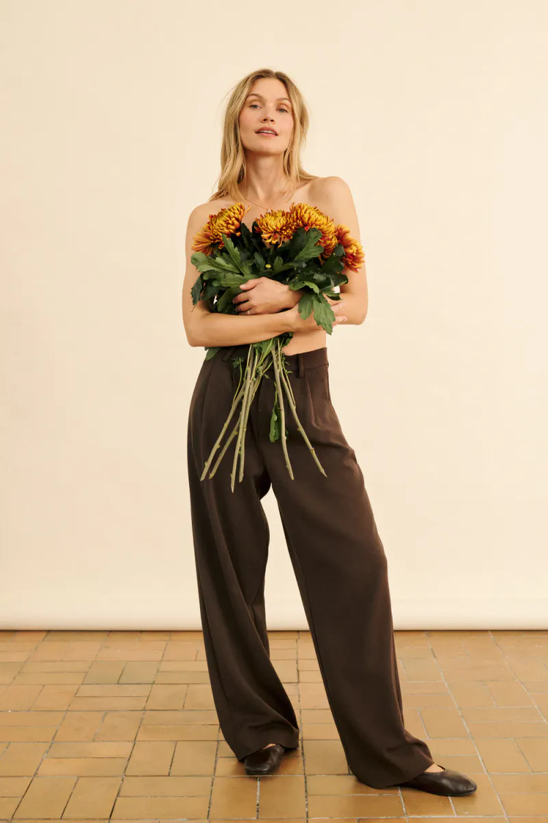 Luwa Pants, Chocolate Brown
